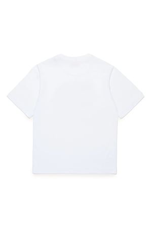 white cotton tshirt DIESEL KIDS | J017880BEAFK100